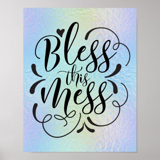 Poster Fun Quotes "Bless this Mess" (Devant)