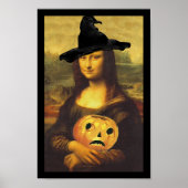 Poster Fun Renaissance Mona Lisa Halloween Witch (Devant)