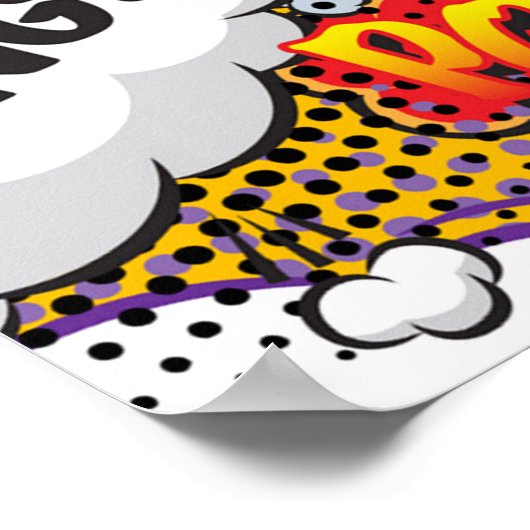 Poster Fun Retro Comic Book Pop Art Explosions (Coin)