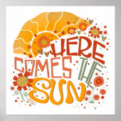 Poster Fun Retro voici l'Inspirivité du Soleil (Devant)