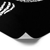 Poster Fun Skeleton Mains Halloween FILLES Skeleton Bra (Coin)