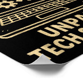 Poster Fun Tee amateur de technologie Graphique Ordinateu (Coin)
