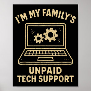Poster Fun Tee amateur de technologie Graphique Ordinateu