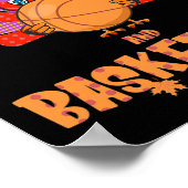 Poster Fun Thanksgiving Turquie joue Basketball Tee Men B (Coin)