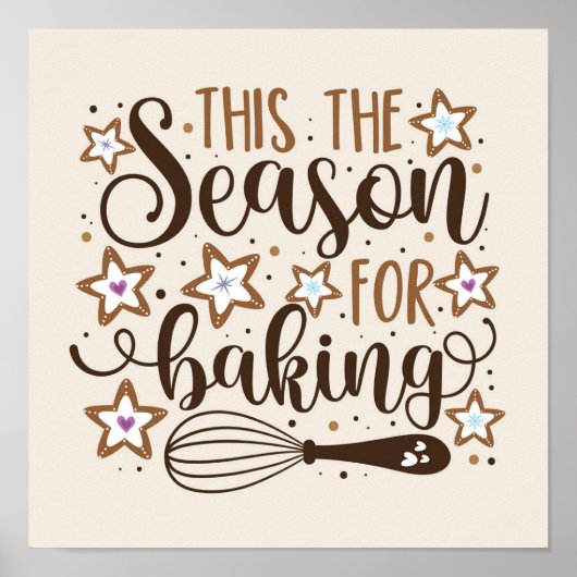 Poster Fun 'Tis Season for Baking Design (Devant)