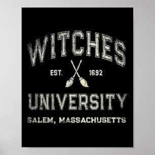 Poster Fun Wiccan Witts Université Salem Machusetts avec