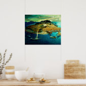 Poster Funérailles de l'île par Newell Convers Wyeth (Cuisine)