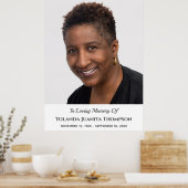 Poster Funérailles de souvenir Photo de coutume Deuil Sym (Cuisine)