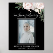 Poster Funérailles Noir Célébration de l'Affiche de bienv (Devant)