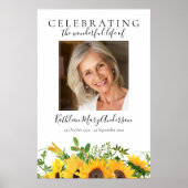 Poster Funérailles Tournesol Bienvenue (Devant)