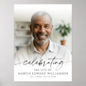 Poster Funeral Celebration of Life Photo Memorial (Devant)