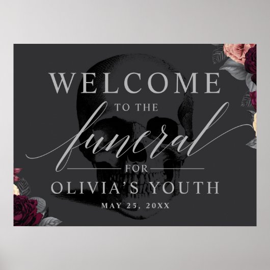 Poster Funeral for my Youth Party Welcome Sign (Devant)