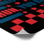Poster Funky 4 juillet Fireworks Directeur Je Vous Exécut (Coin)
