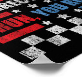 Poster Funky 4 juillet Fireworks Directeur Je Vous Exécut (Coin)
