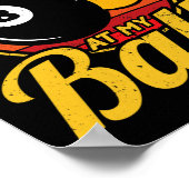 Poster Funky 8 Ball Stop En Regardant Mes Billard Pool Me (Coin)