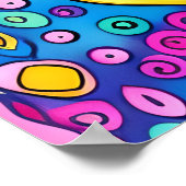 Poster Funky Boho Rooster Farm Animal Portrait Art (Coin)