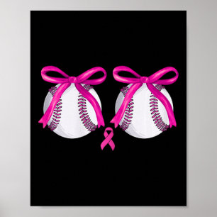 Poster Funky Bysebyll Coqu de sensibilisation au cancer d
