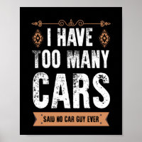 Funky Car Guy Don J'Ai Trop De Voitures Vintage