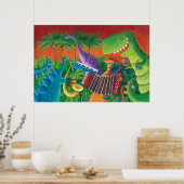 Poster Funky Dinosaur (Cuisine)