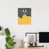 Poster funky Evil (Bureau à domicile)