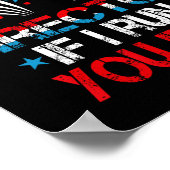 Poster Funky Fireworks Directeur Je Vous Exécute 4 juille (Coin)