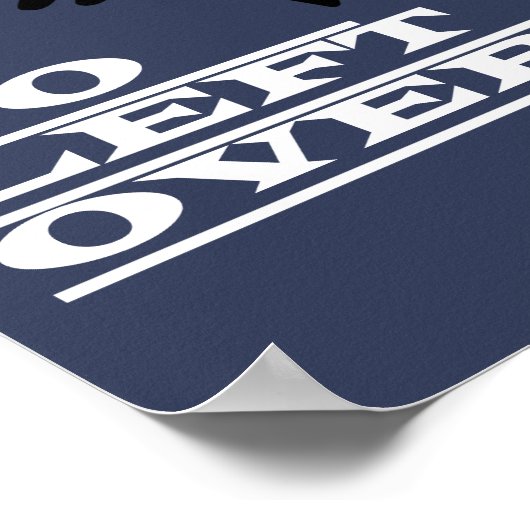 Poster Funky Funny Pas de restes de dessus Poisson Squele (Coin)