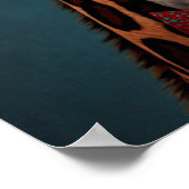 Poster Funky Giraffe Hipster Funky Portraits d'animaux (Coin)