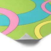Poster Funky Green Circles (Coin)