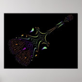 Poster Funky Guitar 8 Print (Devant)