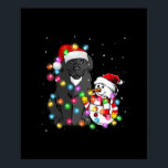 Poster Funky Newfoundland Chien Christmas Tee Snowman Lig<br><div class="desc">- Funny Newfoundland Dog Christmas Tee Snowman Light - Cute Newfie des trucs et des vêtements pour les hommes, les femmes, les enfants et la maman Newfie. - Ce design amoureux des chiens fait des cadeaux de propriétaire Newfie parfaits, anniversaire, mères ou Fêtes des pères, ou cadeaux de Noël pour...</div>