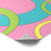 Poster Funky Pink Circles (Coin)