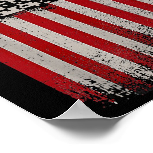 Poster Funky Qr Trump Dancing Code (Coin)