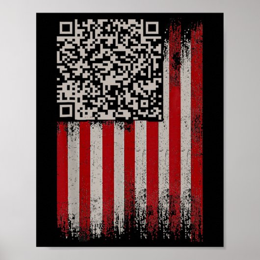 Poster Funky Qr Trump Dancing Code (Devant)