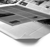 Poster Funky Scottish Highland Cow in Bathroom Wall Art (Coin)