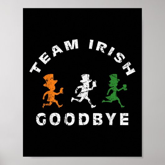 Poster Funky Team Irish Goodbye Jour de la Saint Patrick  (Devant)