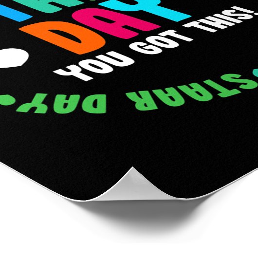 Poster Funky Test STAAR Day Mode sur le test de l'enseign (Coin)