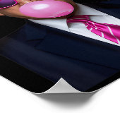 Poster Funky Trump rose bulle gomme Noël Noël Noël (Coin)