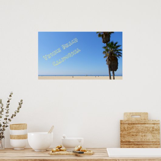 Poster funky Venice Beach ! (Cuisine)