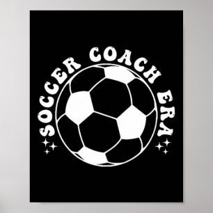 Poster Funky Vintage Dans Mon Entraîneur De Football Era