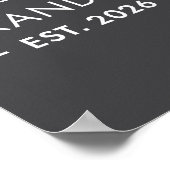 Poster Funny 1st Time Grandma Est 2026 New Grandma  (Coin)