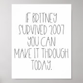 Poster Funny 2007 Britney Motivational  (Devant)