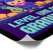 Poster Funny 2025 Gamer Level Complete Master College Gra (Coin)