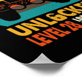 Poster Funny 27th Birthday Niveau Vintage 27 déverrouillé (Coin)