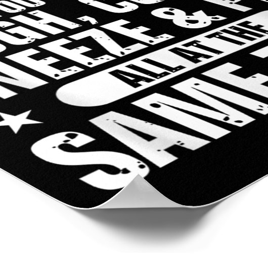 Poster Funny 60th Birthday With Age Comes New Skills Humo (Coin)