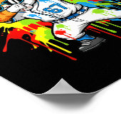 Poster Funny 67 Baseball Dabbing Cat 6 7 Dripng Ice Cream (Coin)