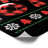 Poster Funny 67 Buffalo Plaid Christmas Snow Ugly Sweater (Coin)