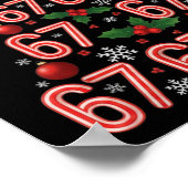 Poster Funny 67 Christmas Tree Candy Cane Meme Holiday  (Coin)