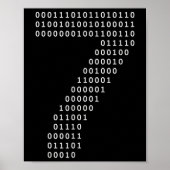 Poster Funny 67 Meme Binary Code Tech Geek Digital Six Se (Devant)