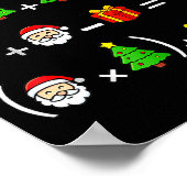 Poster Funny 67 Meme Christmas Math Teacher Santa Six Sev (Coin)