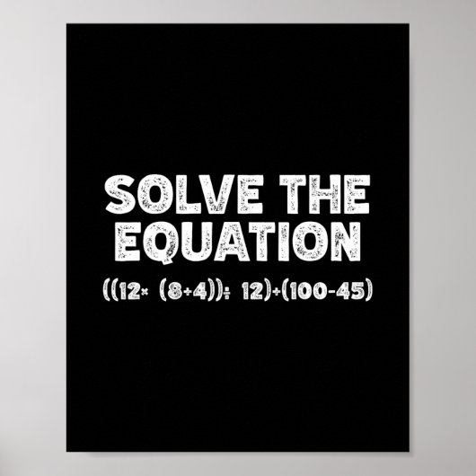 Poster Funny 67 Meme Pemdas Elementary Math Teacher Brain (Devant)